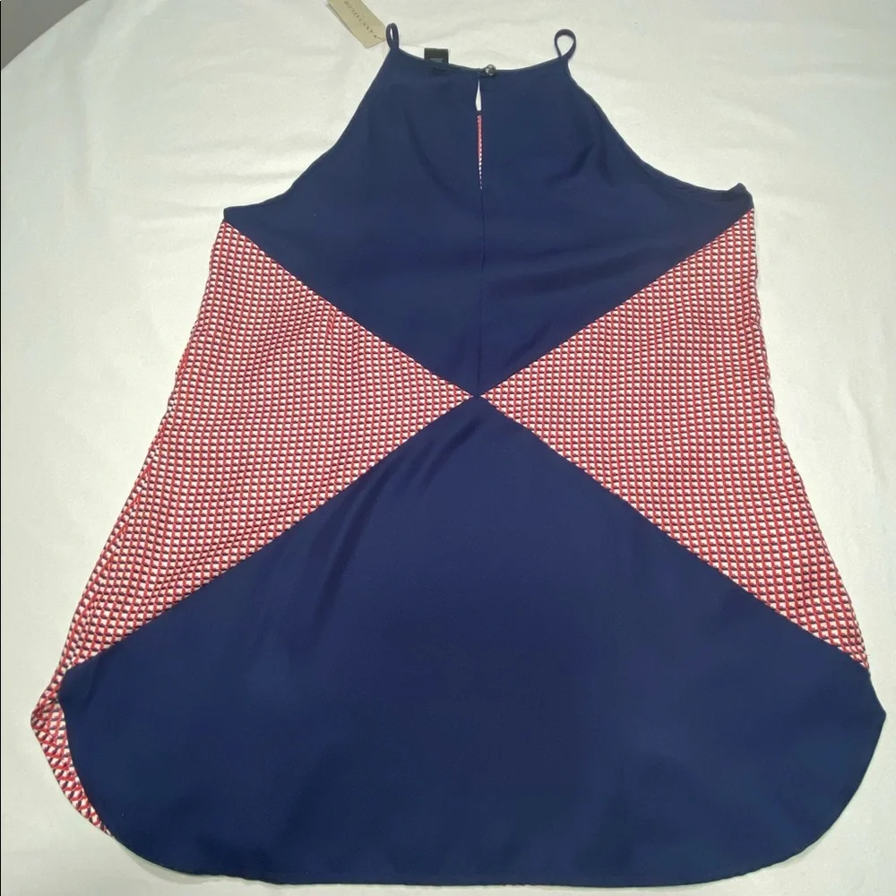 Ann Taylor top navy multicolor - Picture 3 of 5